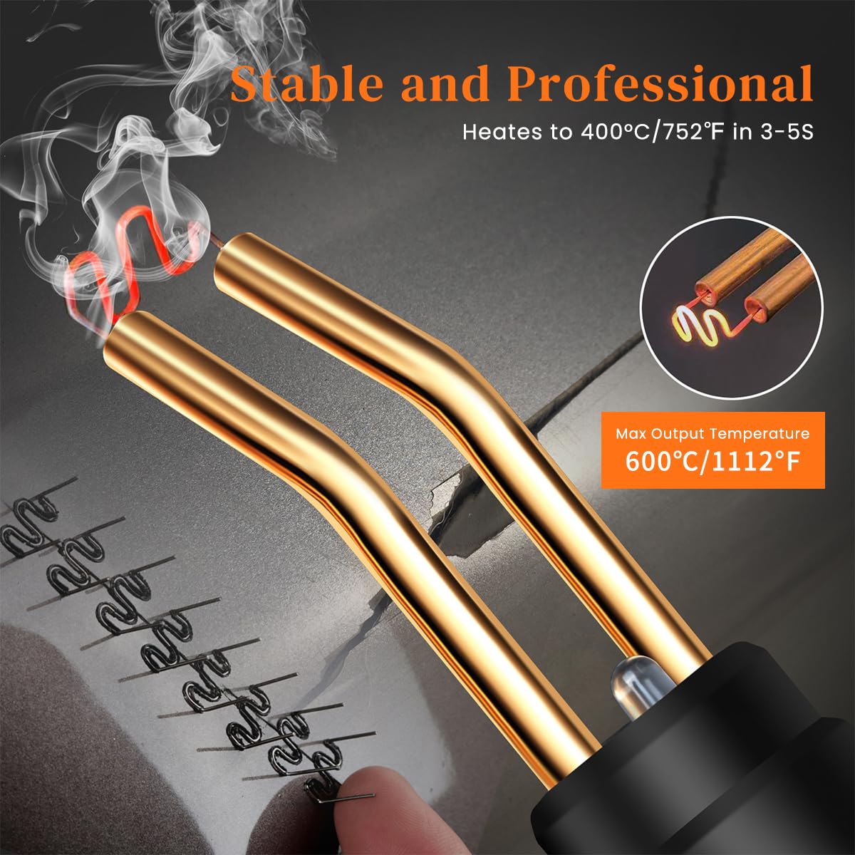 Serplex Plastic Welder for Car Bumper Repair with 70W Rapid Heating and LED Light | Portable Kit