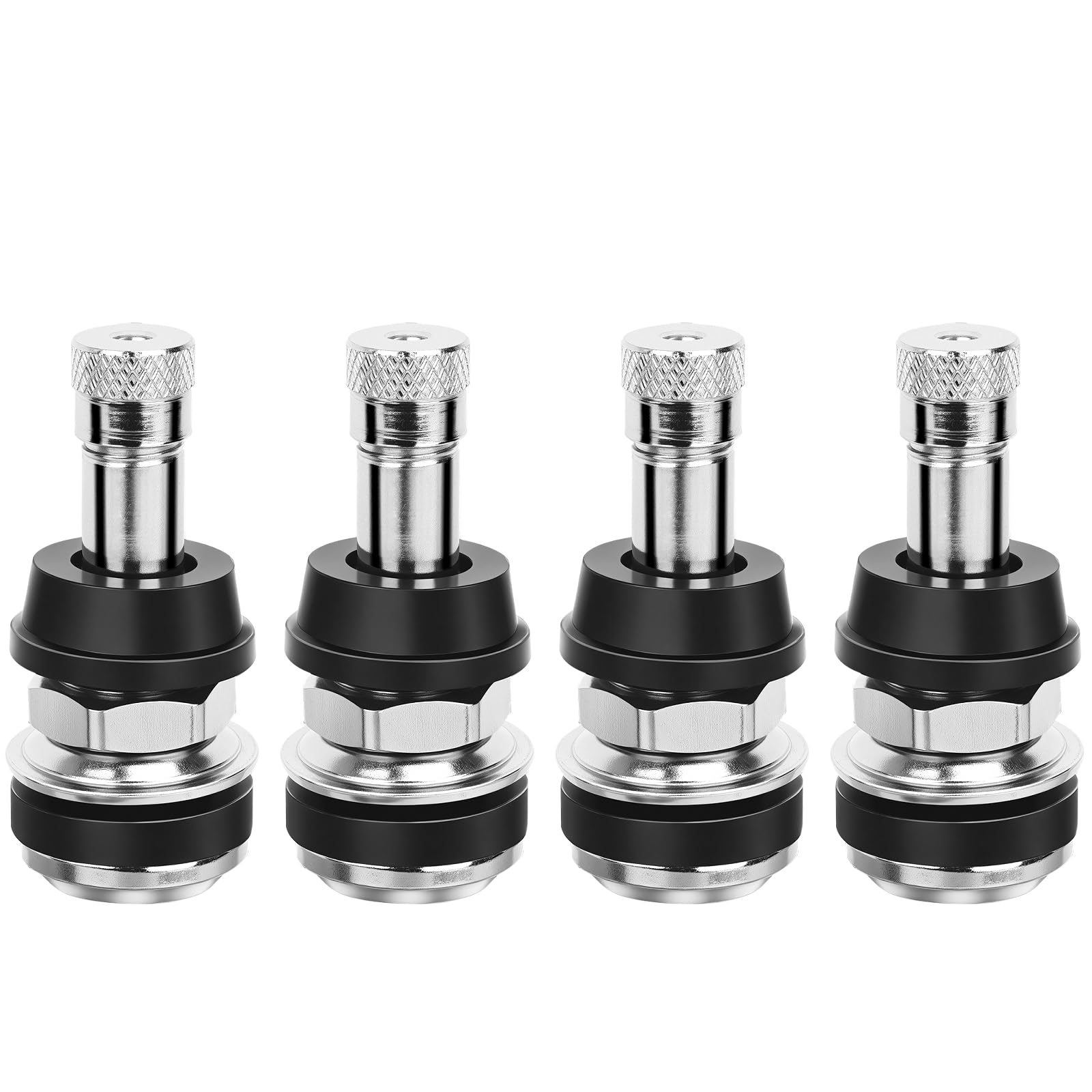 STHIRA® Valve Stem, 4 Pack Premium Metal Tire Valve Stems for Tubeless Tires, Fits 0.453