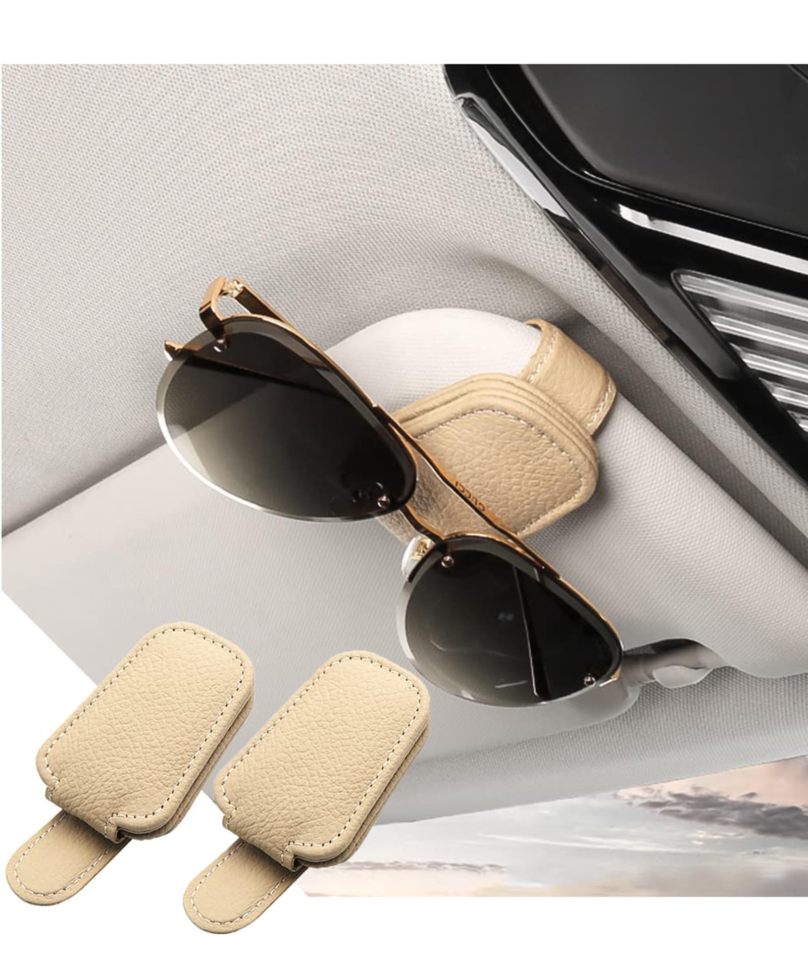 ZIBUYU® Car Visor Sunglasses Holders