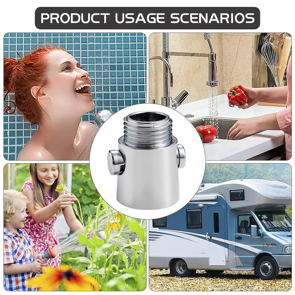 Supvox Shower Shut Off Valve for G1/2 inch Fixtures featuring Button Flow Control | Universal Fit