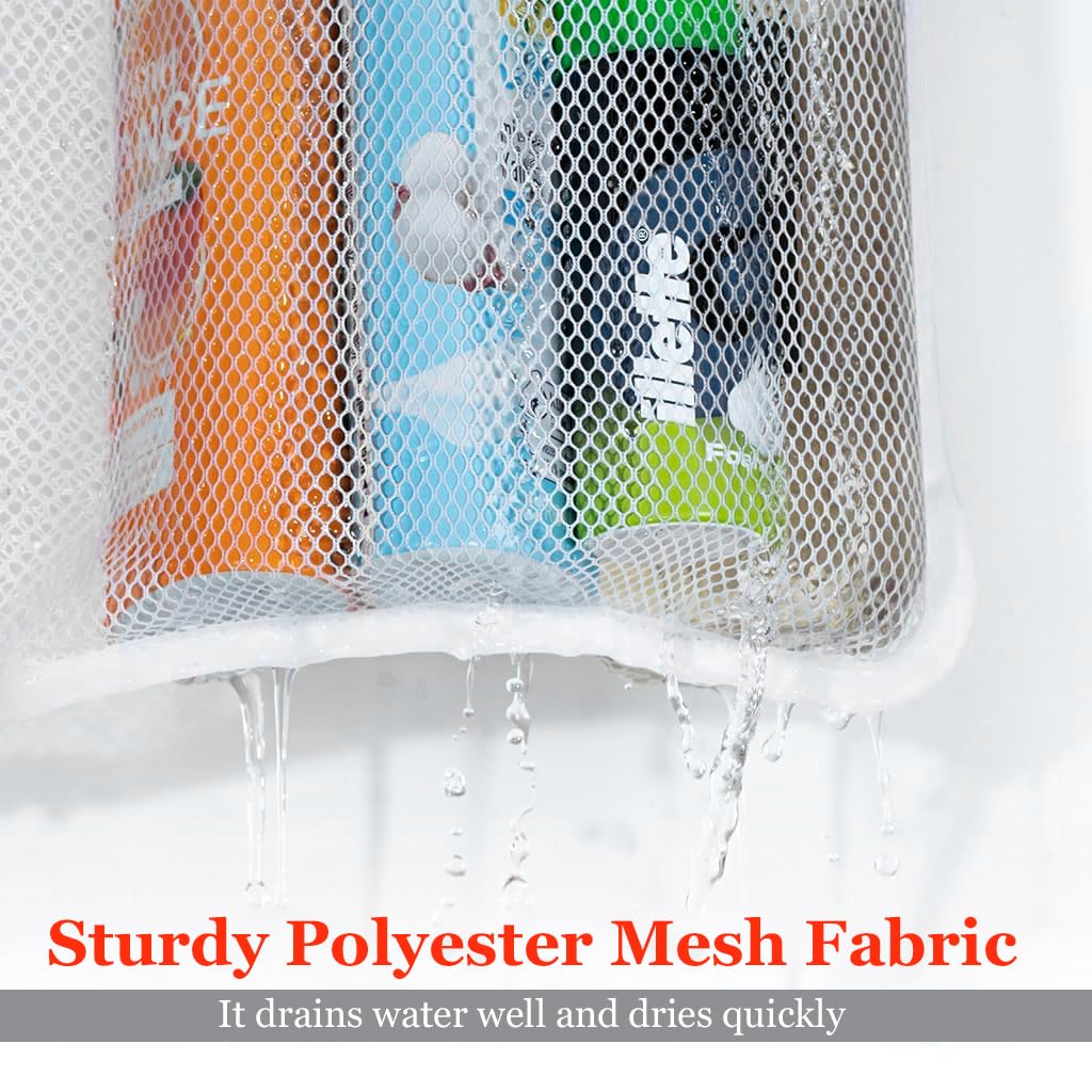 Supvox Hanging Shower Organizer for Bathroom and Travel with 7 Mesh Pockets 43x67cm | Quick Dry Bag