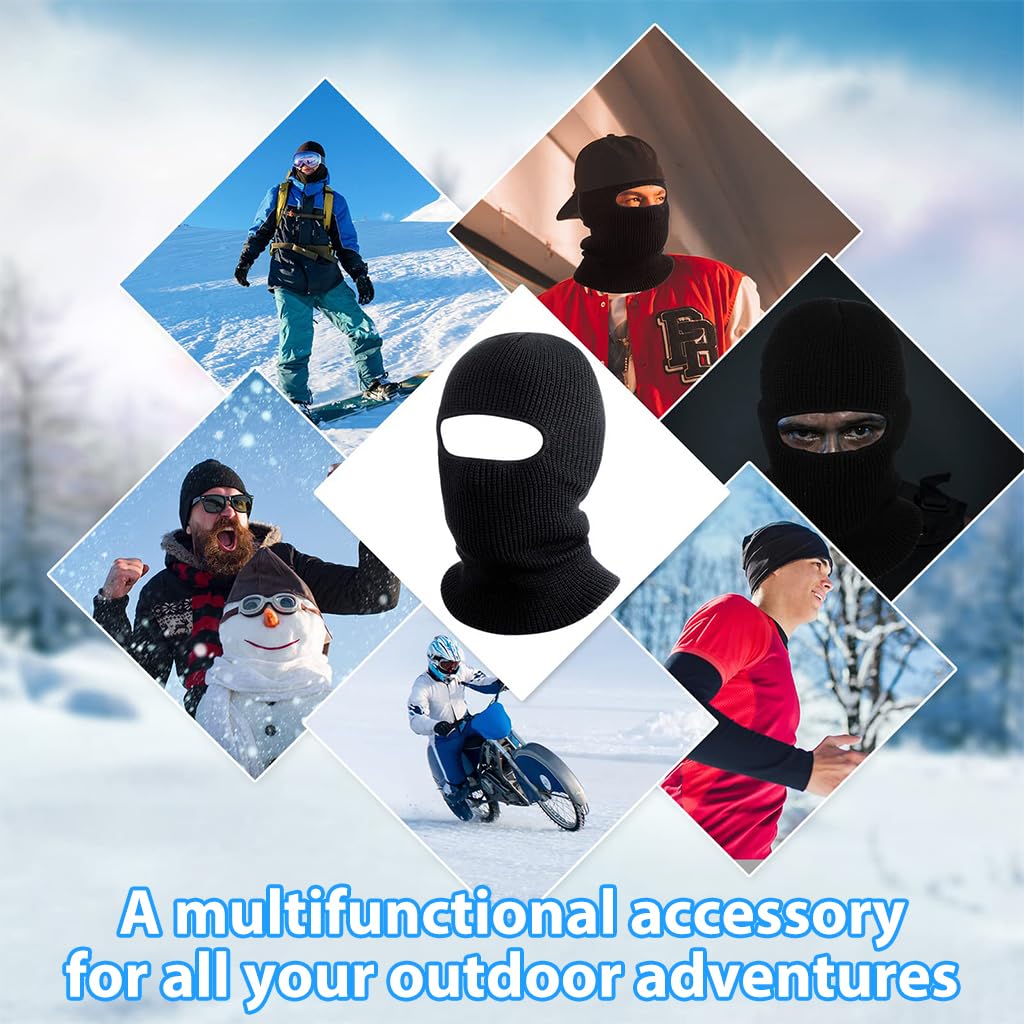 PROBEROS Knitted Balaclava Face Mask for Ski & Motorcycle Use with Ergonomic Fit | 2PCS
