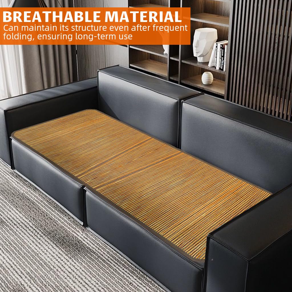 HASTHIP Sleeping Mats for Home featuring Dual Sided Cooling Design with Bamboo Fiber 0.6x1.8m