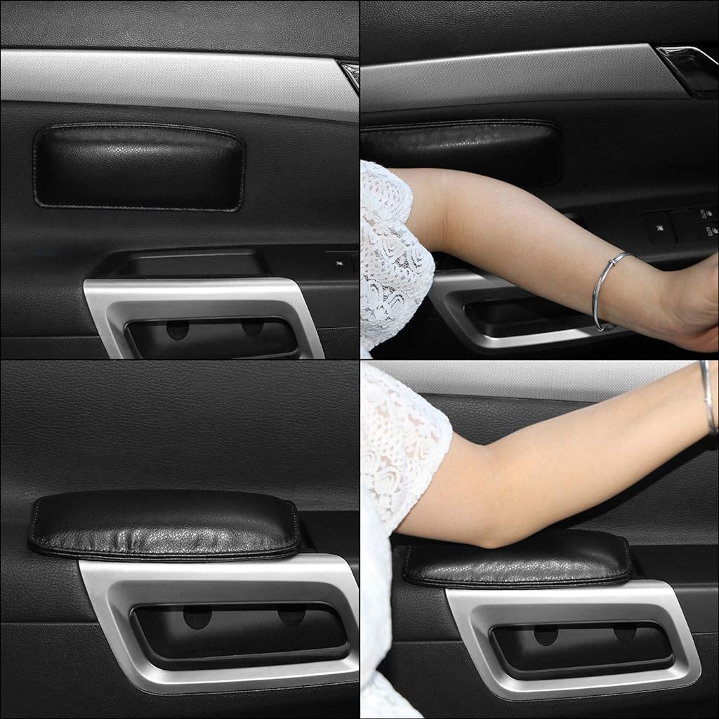 STHIRA® 4 Pack Car Knee Cushion Pad, Car Armrest Cushion, Auto Center Console Side Knee Leg Elbow Cushion Soft Pad, Elastic Thigh Support Comfort Pillow Knee Pain Relief Leaning Pad Car Interior Accessories