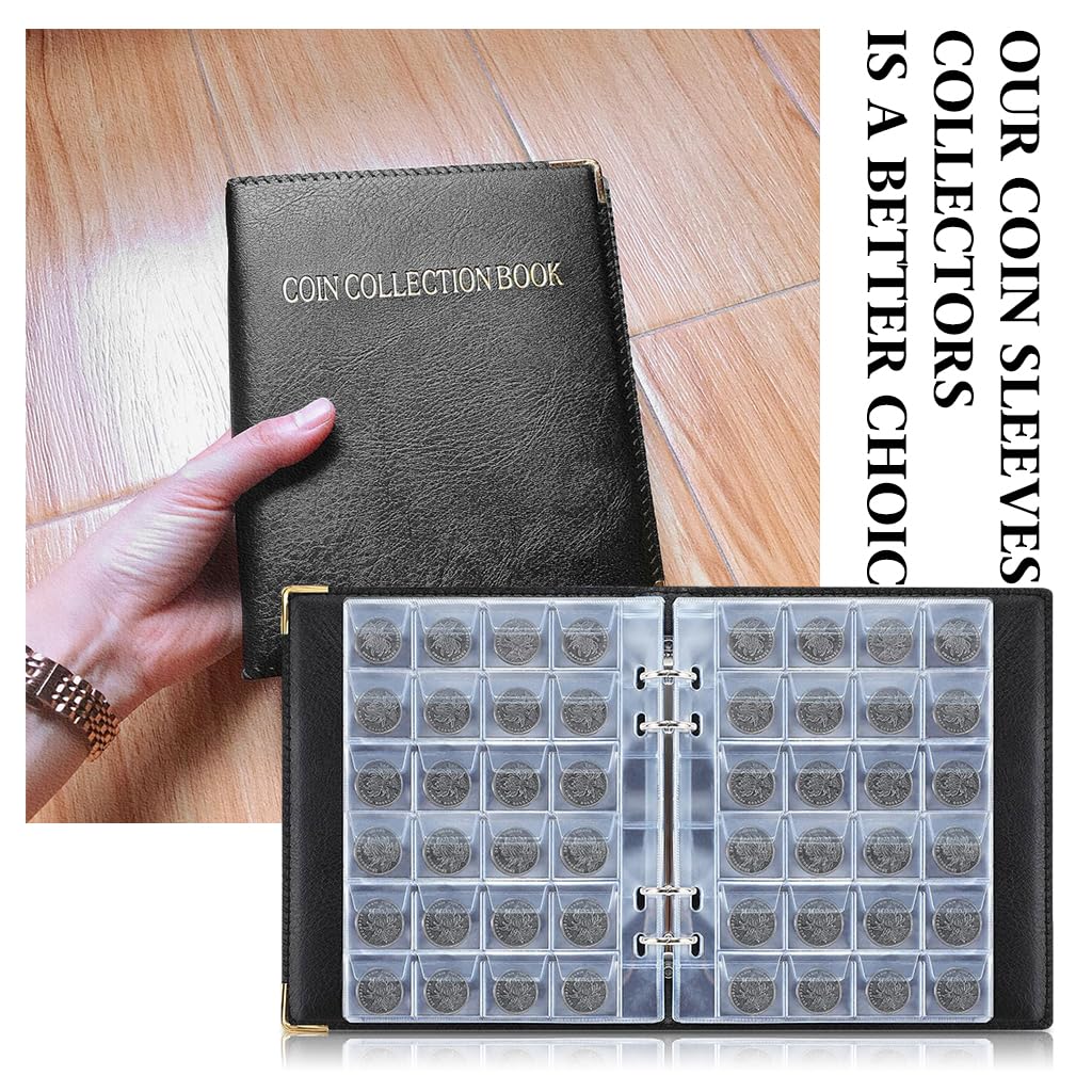 OFIFO Coin Album for Collectors with 360 Compartments and Zipper Closure | PVC Anti‑scratch Storage Book