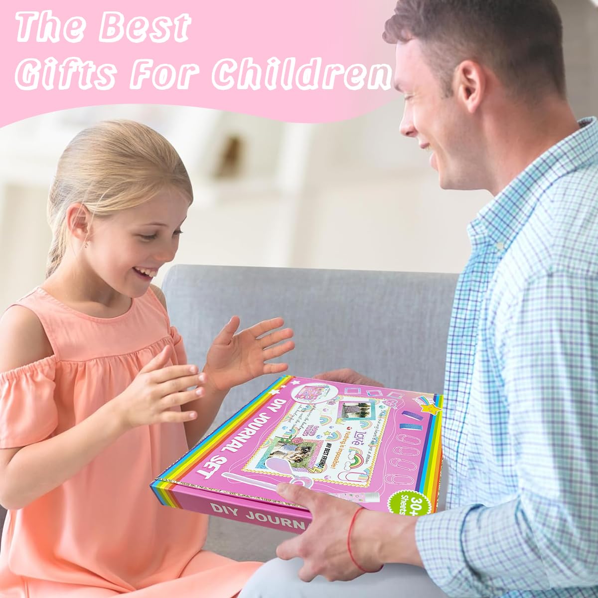 PatPat DIY Scrapbook Kit for Girls featuring 150 pcs Unicorn Theme Supplies | Creative Journal Gift Set