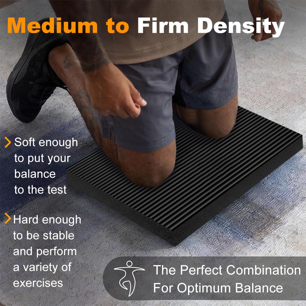 Proberos Exercise Balance Pad for Yoga and Therapy with 4cm Cushion | High Resilience TPE 40x33cm