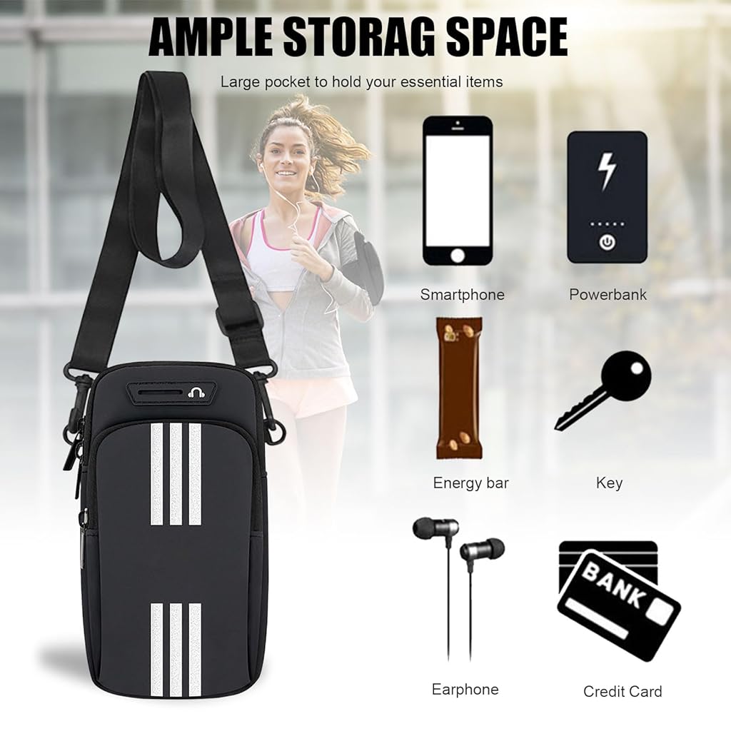 Proberos® Phone Holder for Running Armband Cell Phone Purse
