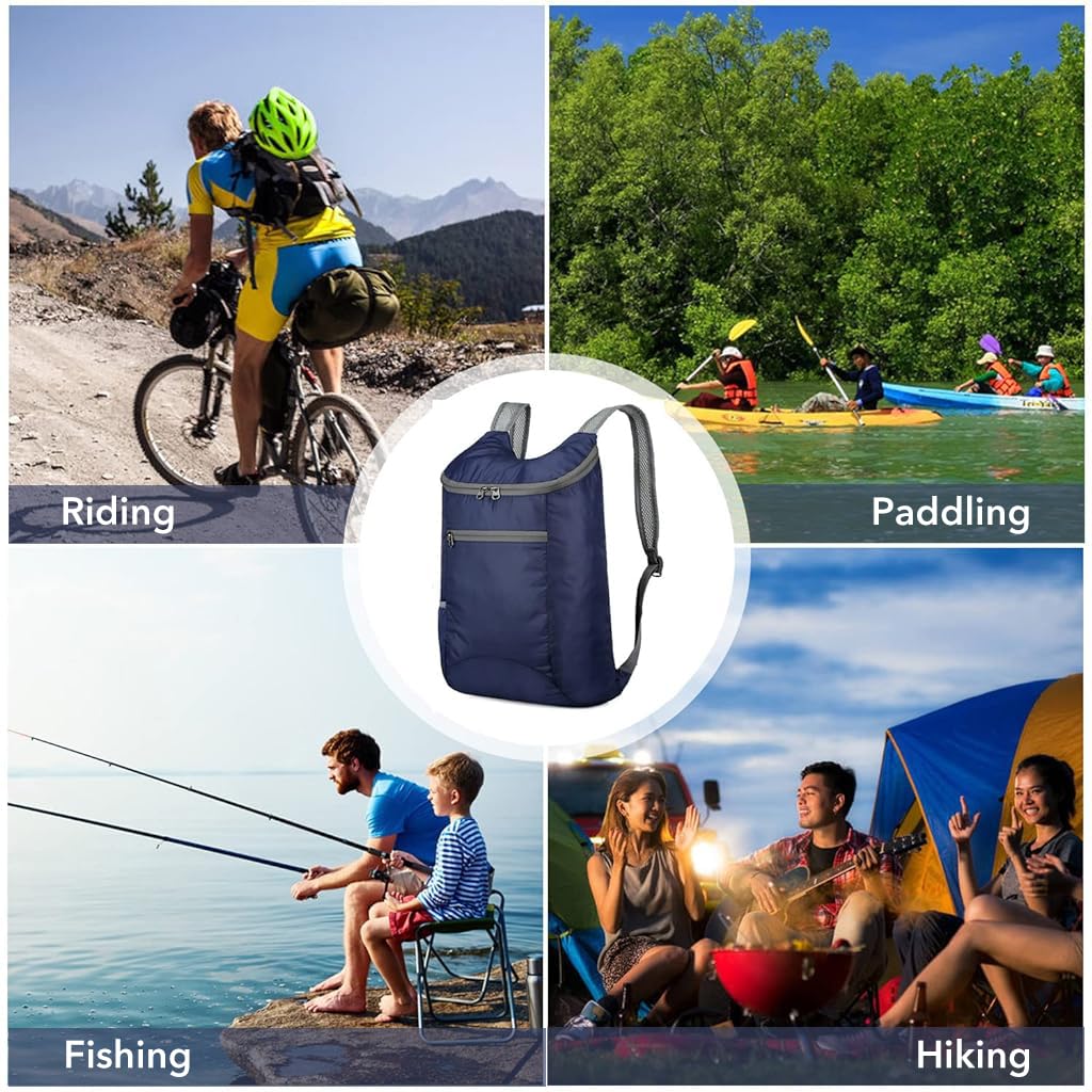 GUSTAVE Travel Backpack for Hiking and Camping with Foldable 20–35L Design | Water Resistant