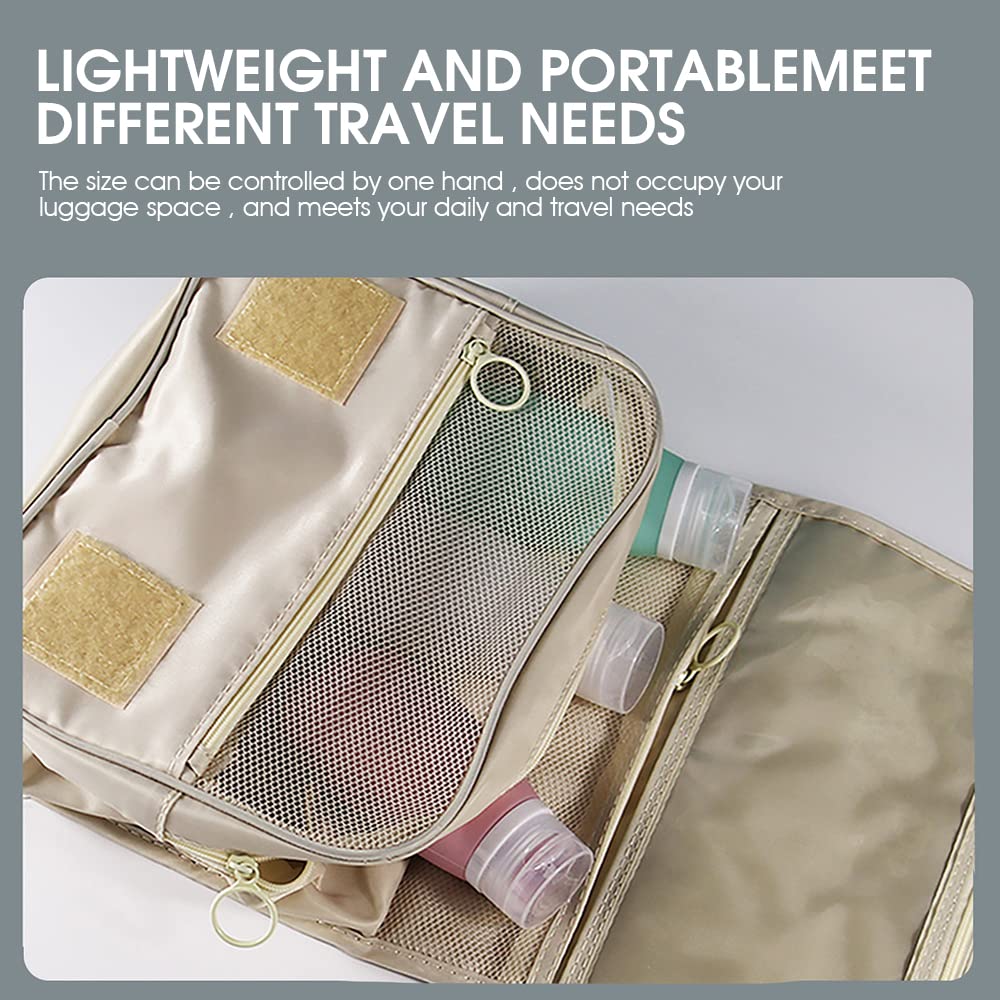 MAYCREATE Travel Bottles for Toiletries 3Pcs 40ml 60ml 90ml with Carabiner | Soft Silicone Leakproof Refillable Containers Green