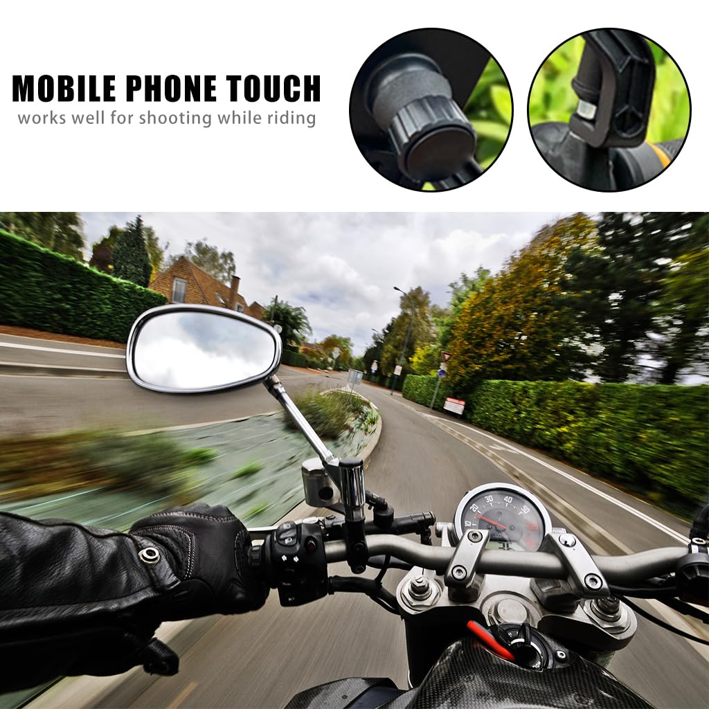 Proberos Motorcycle Phone Mount Holder for 4–6.5 in Devices with 360 Rotation and Dual Grips