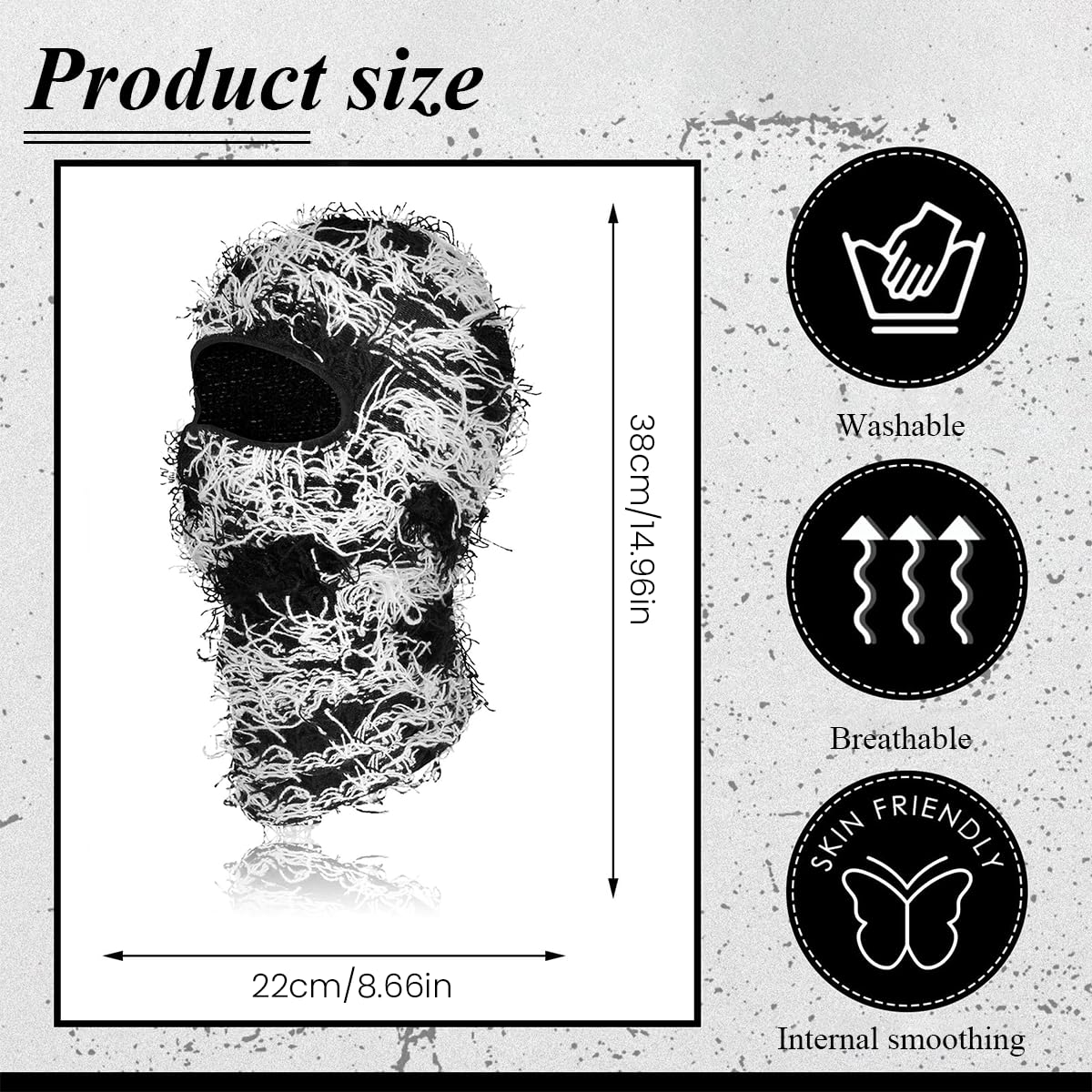 Proberos Ski Mask for Winter Outdoor Activities with Soft Acrylic Knit | Fits Most Men and Women