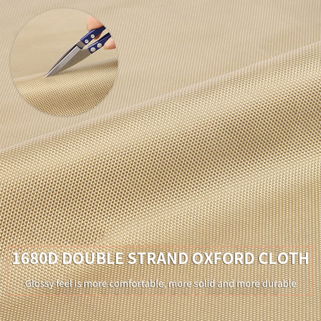 Qpets Dog Harness for Outdoor Control with 2 Metal Buckles and Reflective Strips | XL 22.5–45kg Khaki Oxford Vest