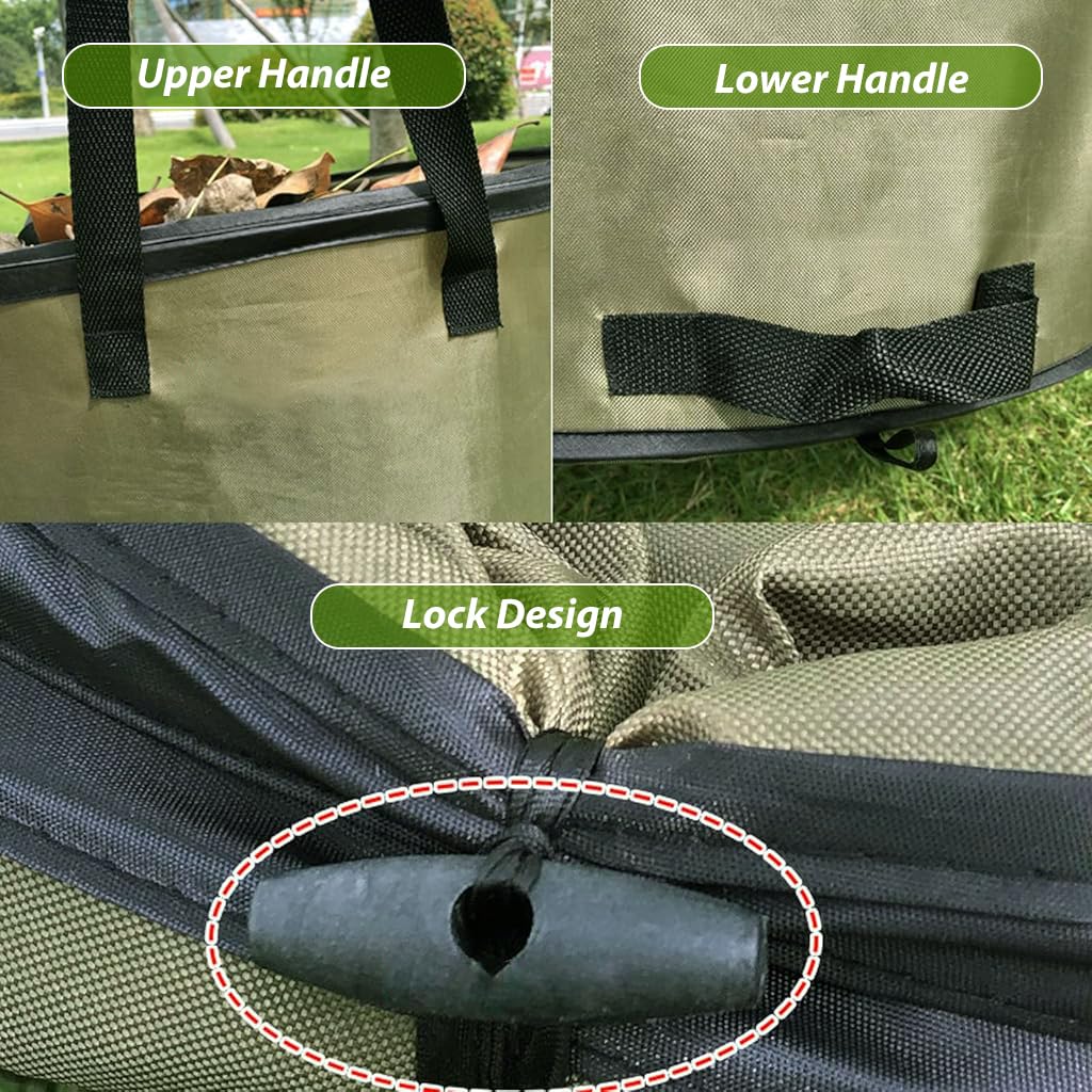 HASTHIP Folding Oxford Cloth Bucket for Garden and Camping 46cm x 70cm | Waterproof Collapsible Storage