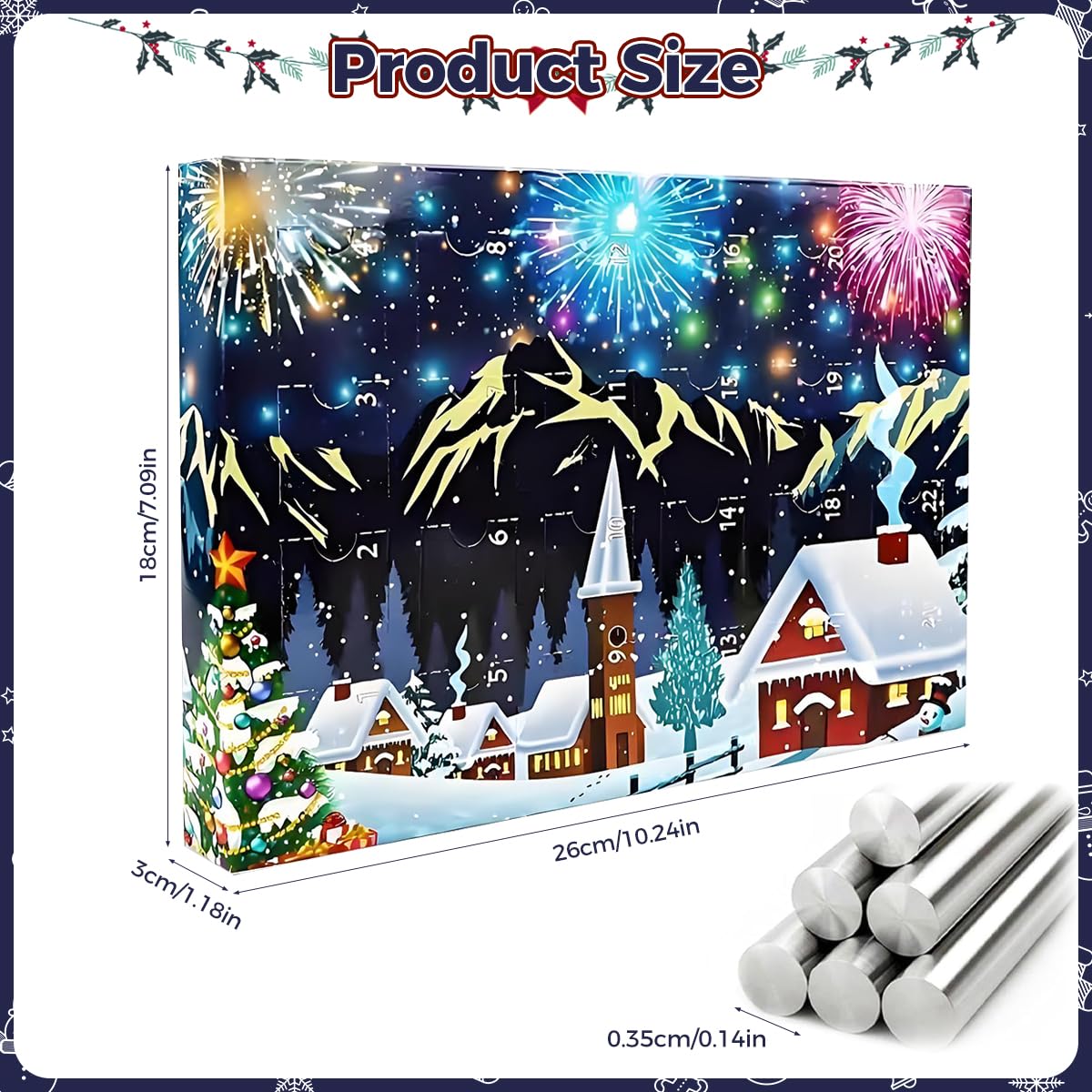 PATPAT Brain Teaser Puzzle Toys Advent Calendar with 24 Unique Games for Kids and Adults | Christmas Blind Box Gift for Logic Training and Stress Relief