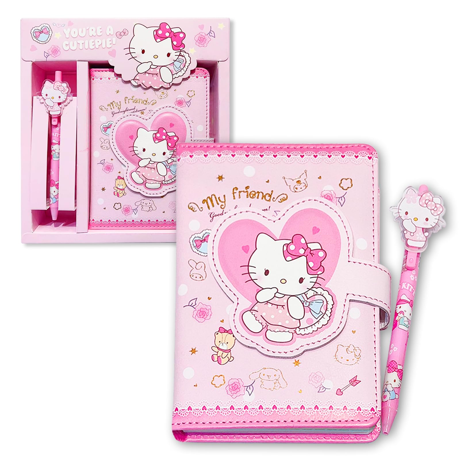 Climberty® Adorable Cartoon Notebook & Pen Set - Creative Journal for School, Travel and Art, Ideal Gift for Students, Teens and Creative Enthusiasts