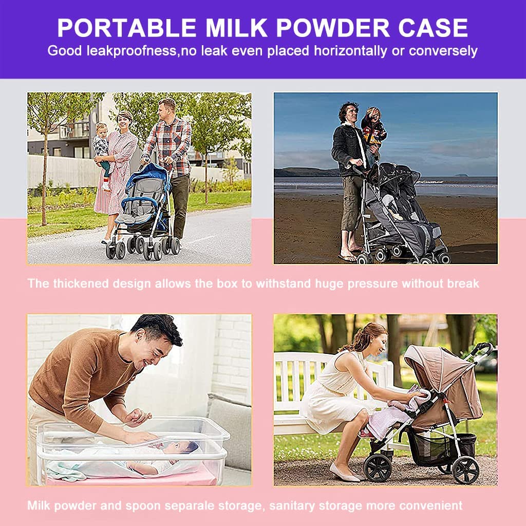 SNOWIE SOFT Baby Formula Dispenser for Travel with 300g Capacity and Double Layer Seal | BPA Free Foodgrade PP Container