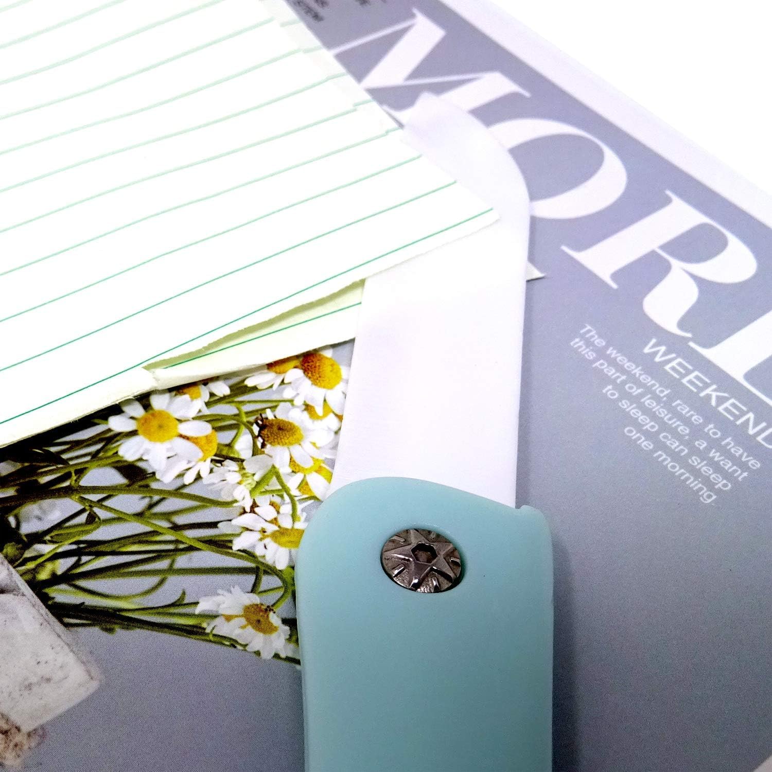 Zibuyu Fruit Cutter for Home and Travel with Folding Design and Ceramic Blade | Portable Utility Cutter with Beaded Chain