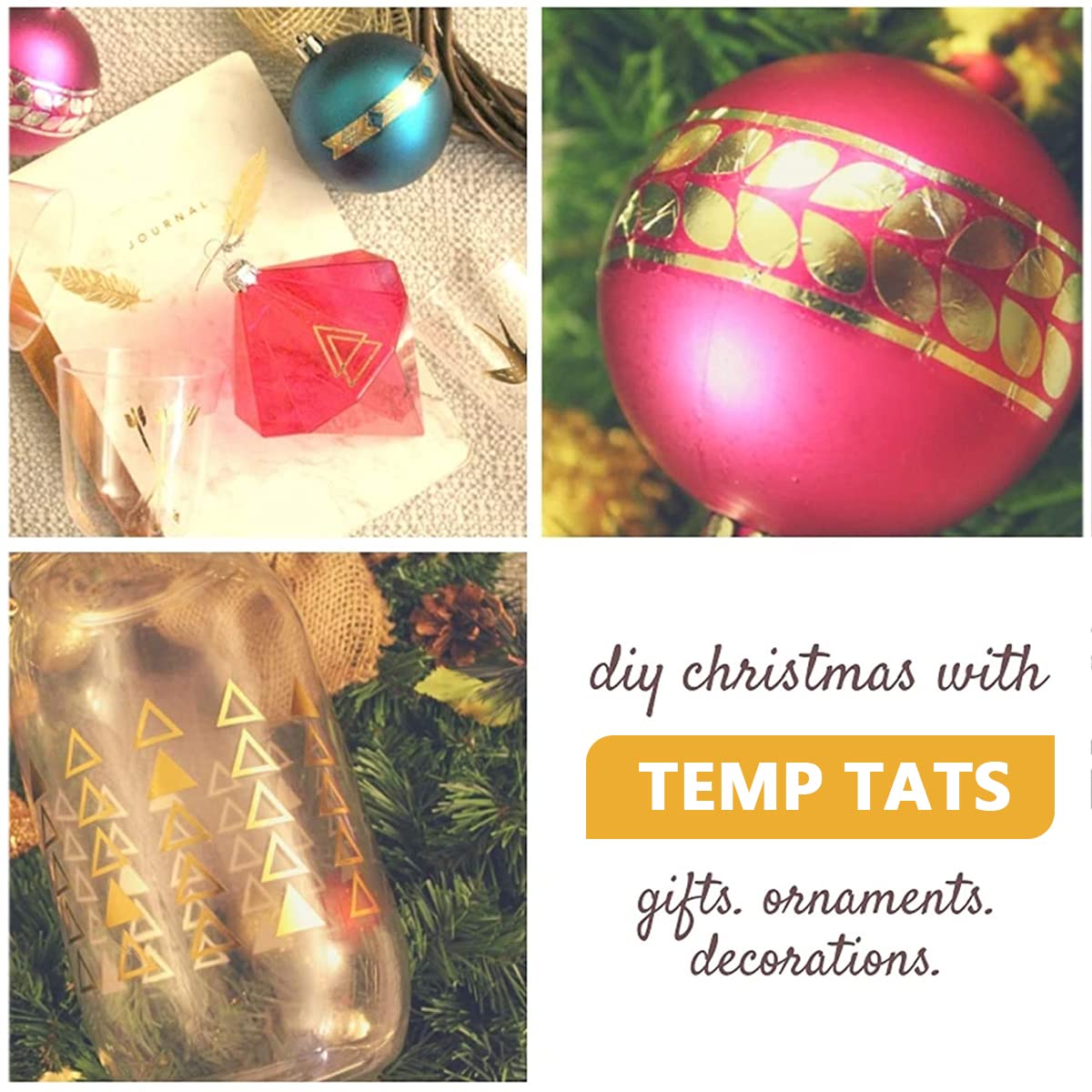 MAYCREATE Temporary Tattoo Stickers for Body Art featuring 9 Sheets 100pcs Waterproof Designs