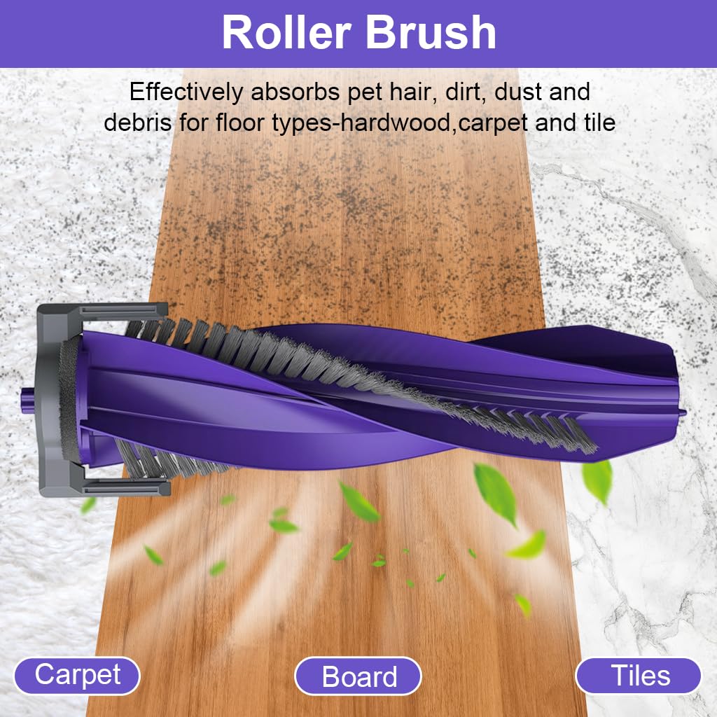 HASTHIP Replenishment Kit for Narwal Freo X Plus with Zero Tangling Silent Roller Brush | 2 Pcs