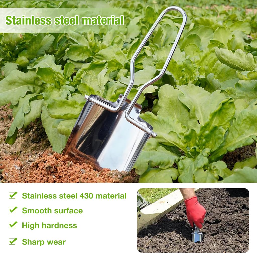 HASTHIP Portable Camp Foldable Shovel for Gardening with Loop Grip Handle and 22 cm Stainless Steel Blade | Includes Storage Bag