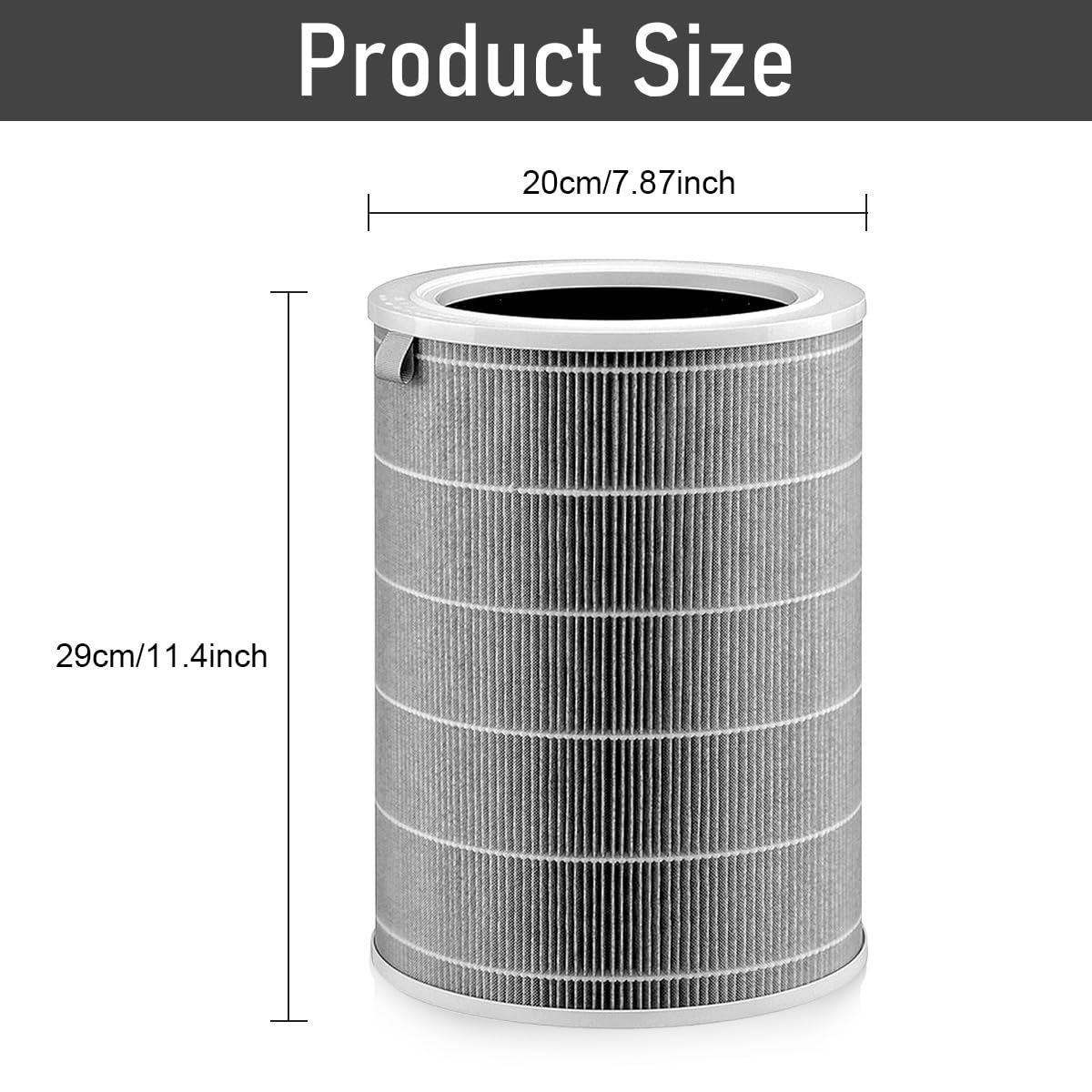 HASTHIP HEPA Filter for Mi Air Purifier featuring 360° design and 6–8 month lifespan | Home Air Cleaning