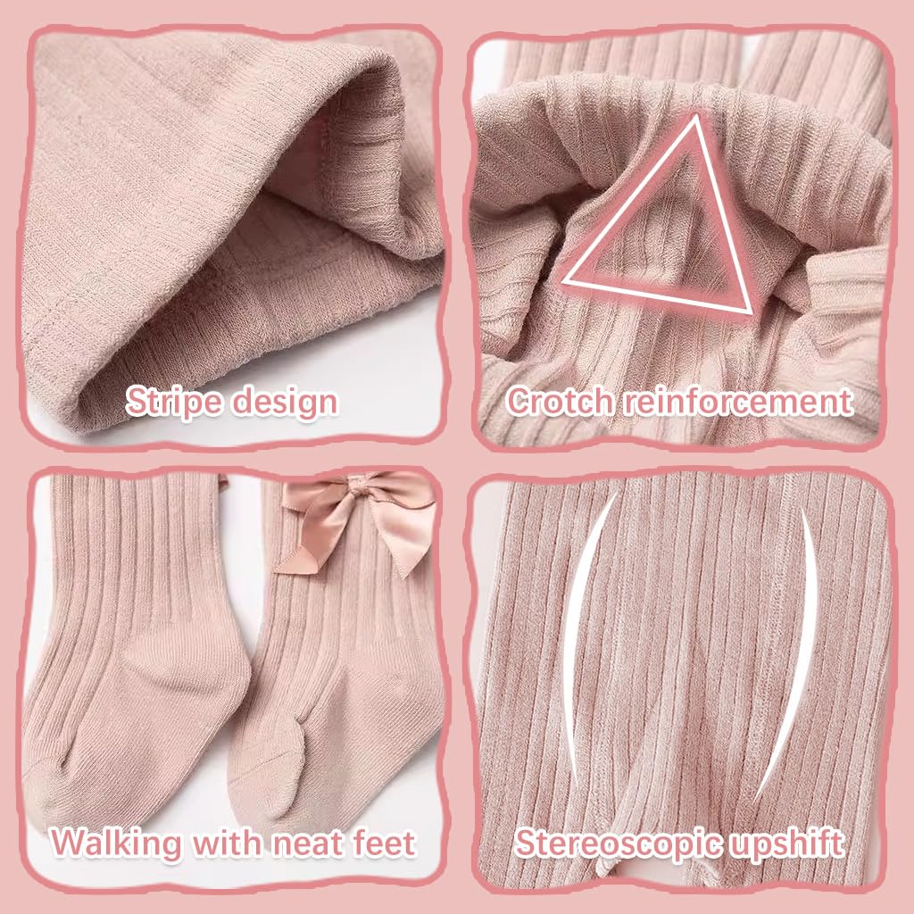 SNOWIE SOFT Baby Cotton Leggings for Girls 12–24 Month with Open Crotch Design | Soft & Warm