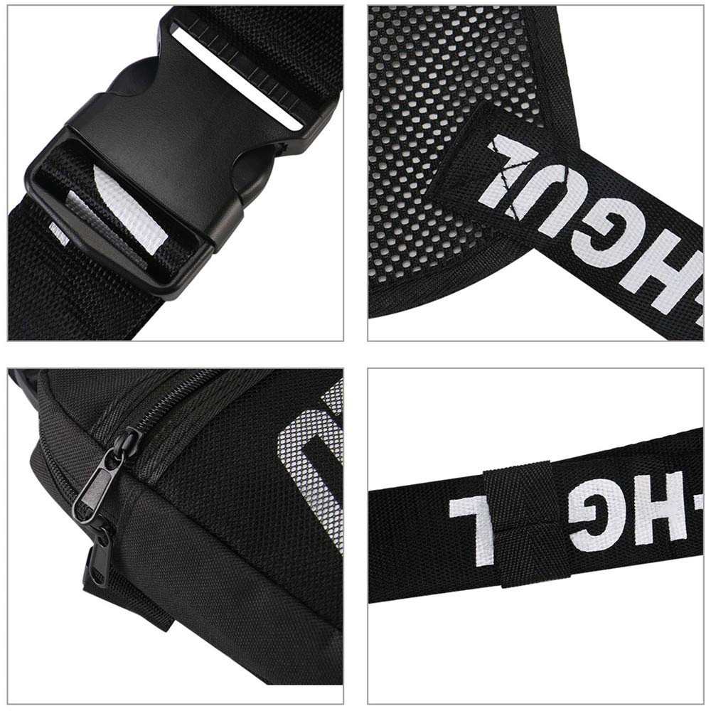 GUSTAVE Chest Bag for Hiking and Running with 11.81×1.97×9.45 in Capacity | Waterproof Oxford