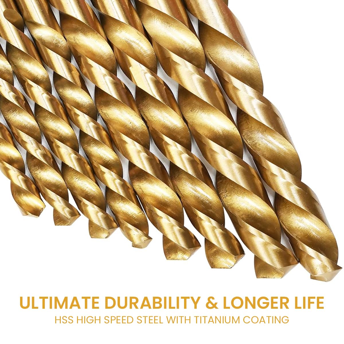 Serplex Electric Drill Bits Set 99 pcs for Multi Purpose Drilling with Titanium Coating | High Speed Steel and Storage Case