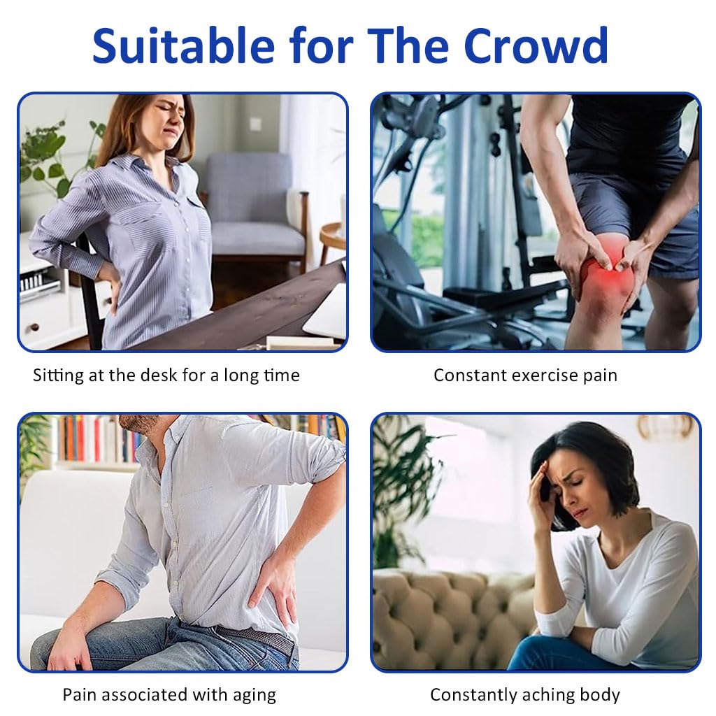 HANNEA Electric Acupoint Pen for Pain Relief with 9 Levels Strength and 5 Massage Bits | USB Rechargeable Therapy Tool