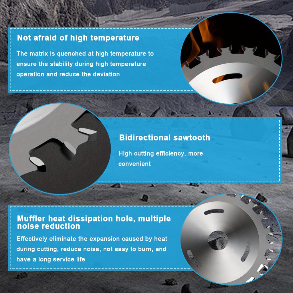 Serplex Carbide Saw Blades for Wood Plastic and Soft Metal with 20 Teeth and Bidirectional Cutting