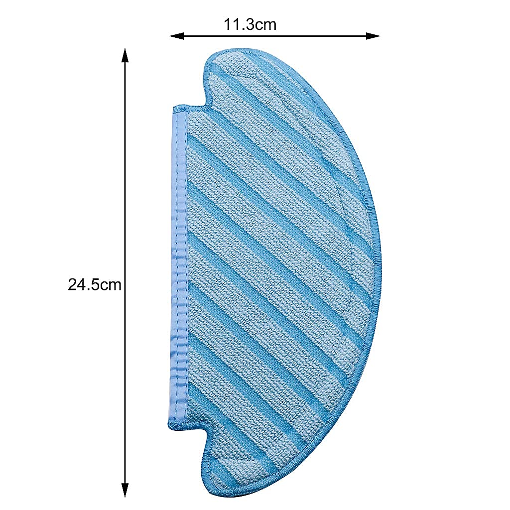HASTHIP Mop Cloth Pads for Ecovacs Deebot Ozmo T8 Series featuring Snap‑Fit Design | 3 Pcs Replacement Set