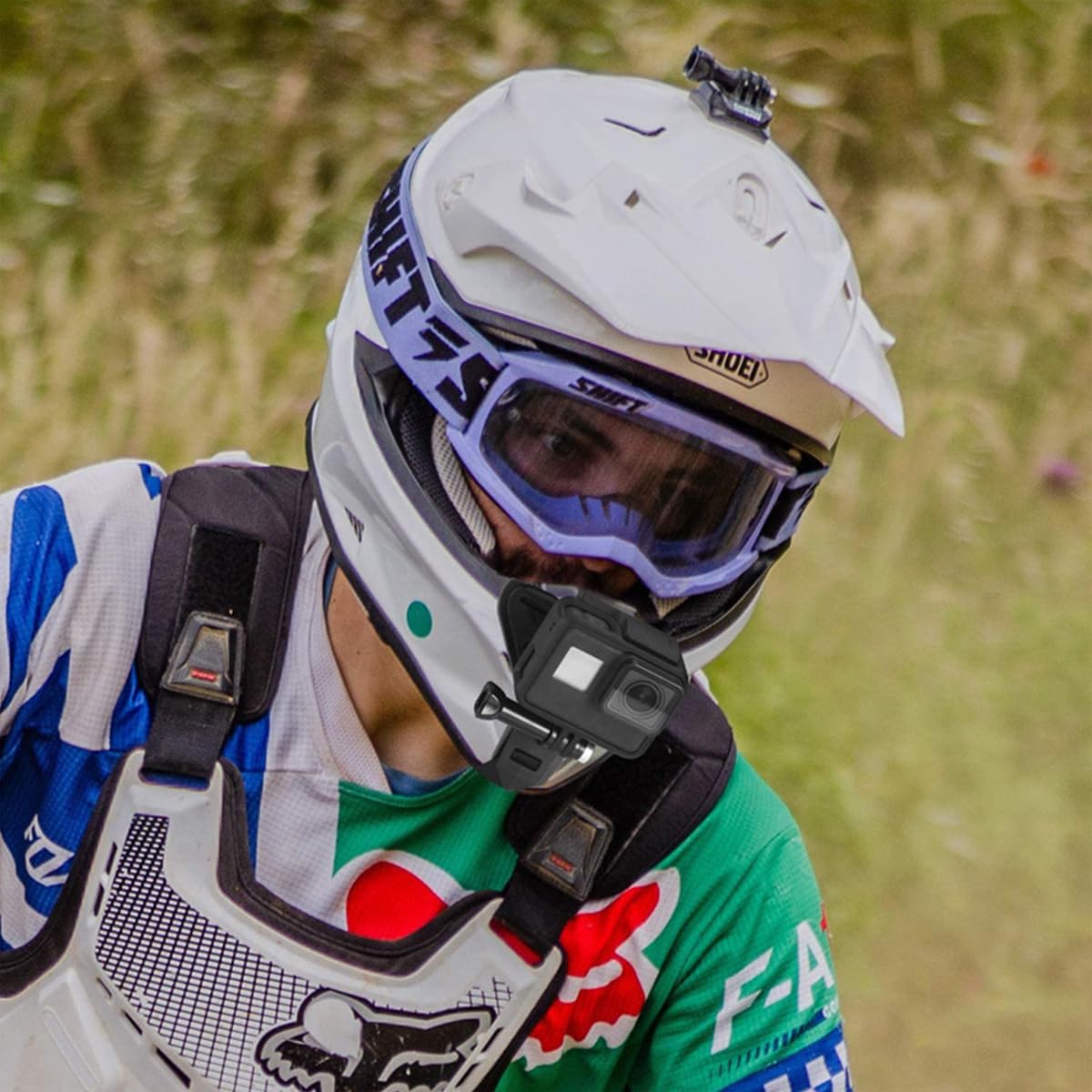 STHIRA Helmet Mount for Mobile and Camera with 360° Rotation and Quick Release | Includes J Hook Adapter Screw and Phone Holder