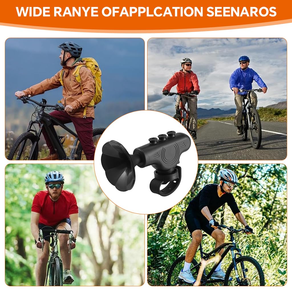 Proberos Electric Bike Horn for Bicycles and Scooters with 120db Sound and USB Recharge | 5 Switchable Ringtones