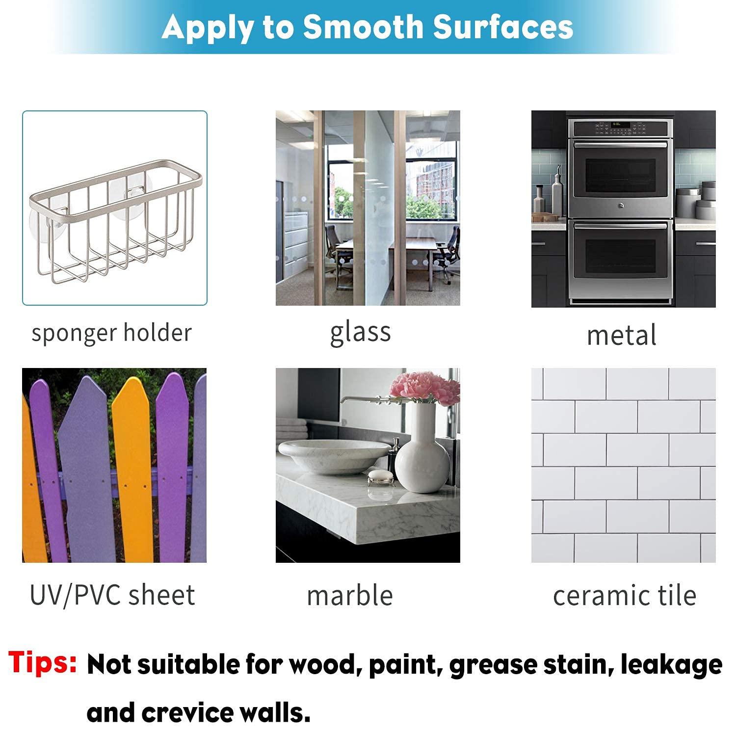 ZIBUYU Suction Cups for Glass with Double Sided PVC Pads 30mm White 20 Pieces | Home and Office Use