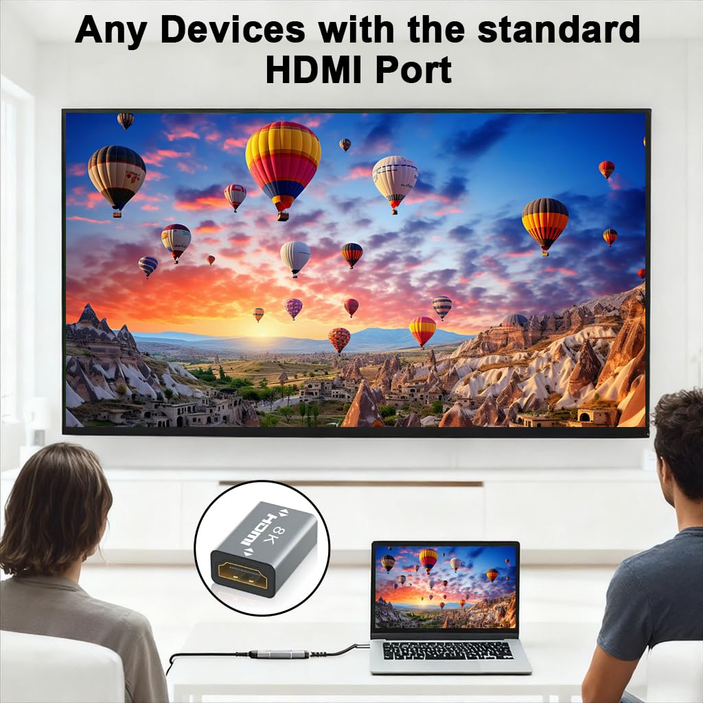 Verilux HDMI Coupler for Cable Extension featuring Gold Plated Connectors | 8K UHD Compatible