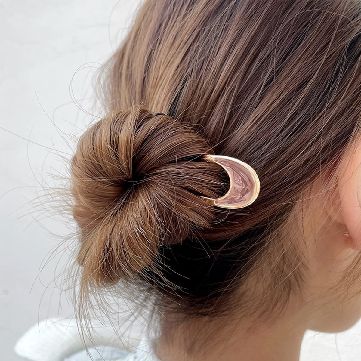 MAYCREATE Hair Pins for Women with 10.5cm U Shaped Metal Sticks featuring Gold Alloy | Elegant Bun Accessories Set of 4