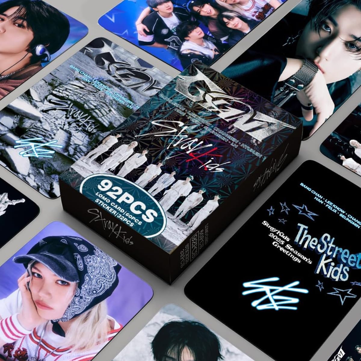 ZIBUYU StrayKids Photocards Gift Set with 92Pcs Lomo Cards and Stickers | Perfect for Fans