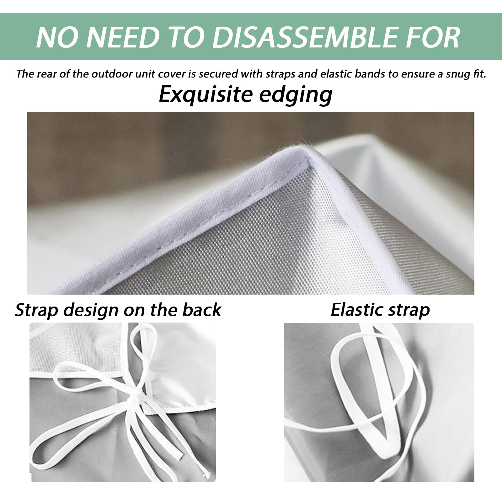 HASTHIP AC Cover for 1.5 Ton Outdoor Condenser featuring Breathable Mesh and Waterproof Oxford Cloth