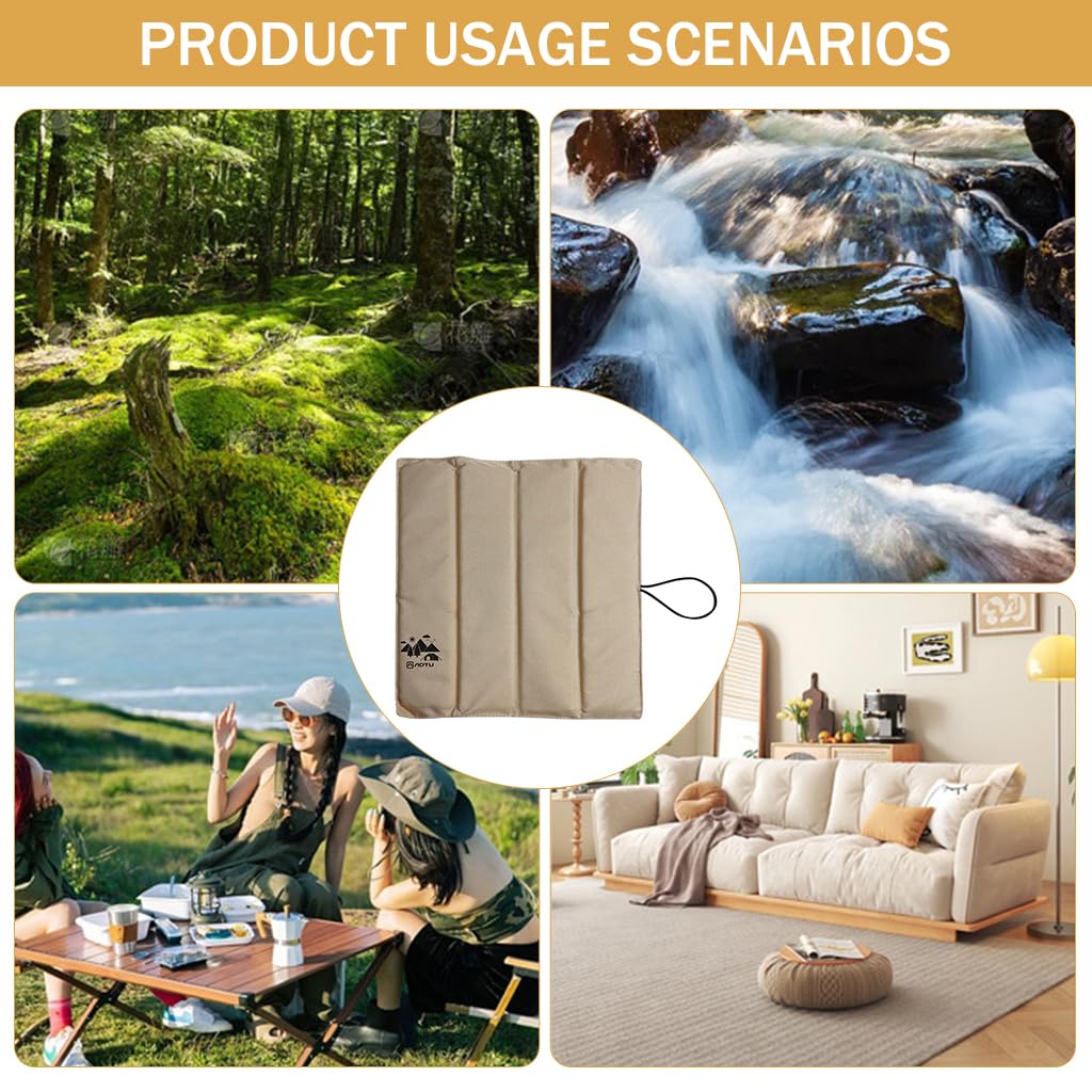 Proberos Waterproof Seat Pad for Camping and Picnics with Foldable Design 31cmx1cmx32cm | 600D Oxford Cloth Cushion