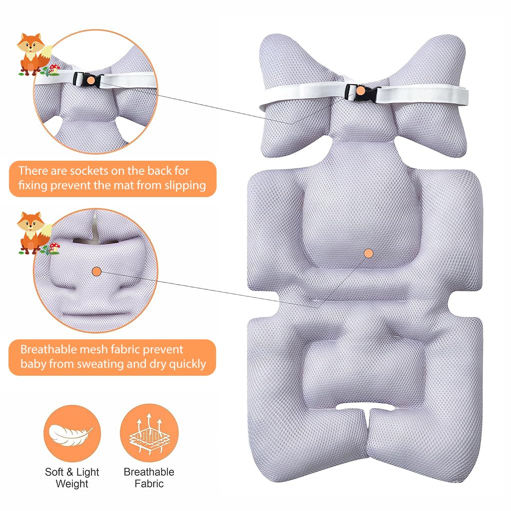 SNOWIE SOFT Baby Stroller Seat Cushion for Prams featuring 3D Air Mesh and Cotton Comfort 65×36 cm