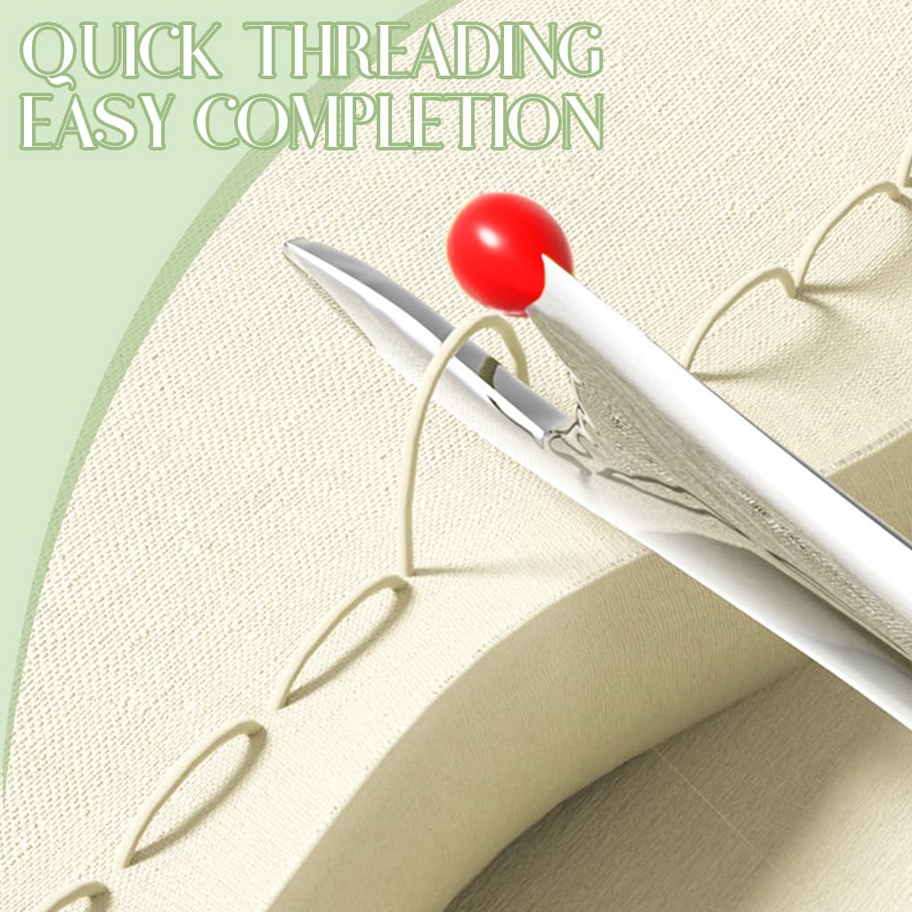 HASTHIP Needle Threader for Hand Sewing with Seam Ripper featuring Dual Head Design | Green