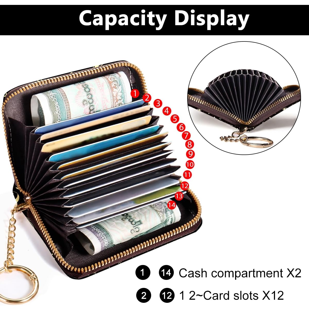 PALAY Small Women's Wallet with 8 Card Slots and Zipped Coin Pocket | PU Leather Mini Purse