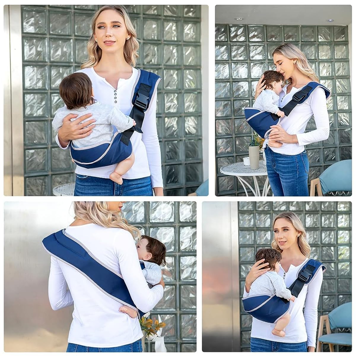 SNOWIE SOFT Baby Carrier for Travel and Everyday Use with Ergonomic Belt and 132lb Support | Oxford Material Comfort for Parents and Infants