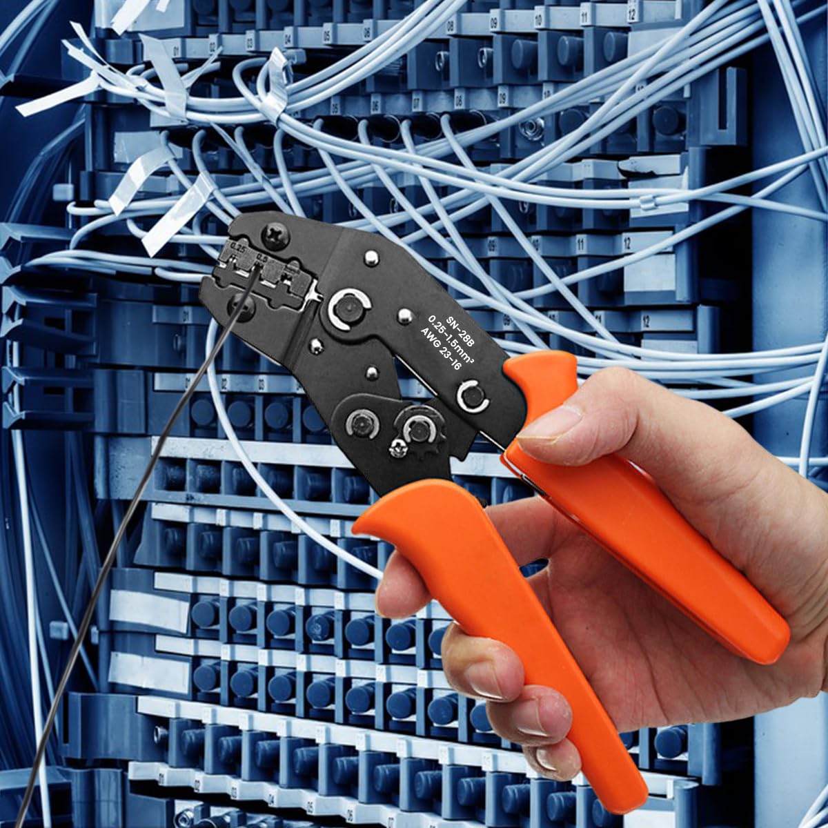 HASTHIP Wire Crimping Tool Set with 4650 pcs Dupont Connectors and Ergonomic Handle for 23–16AWG