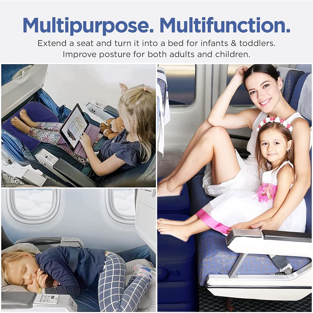 HANNEA Inflatable Air Pillow for Travel with Self‑Inflating Design | 2Pcs Blue Comfort Set