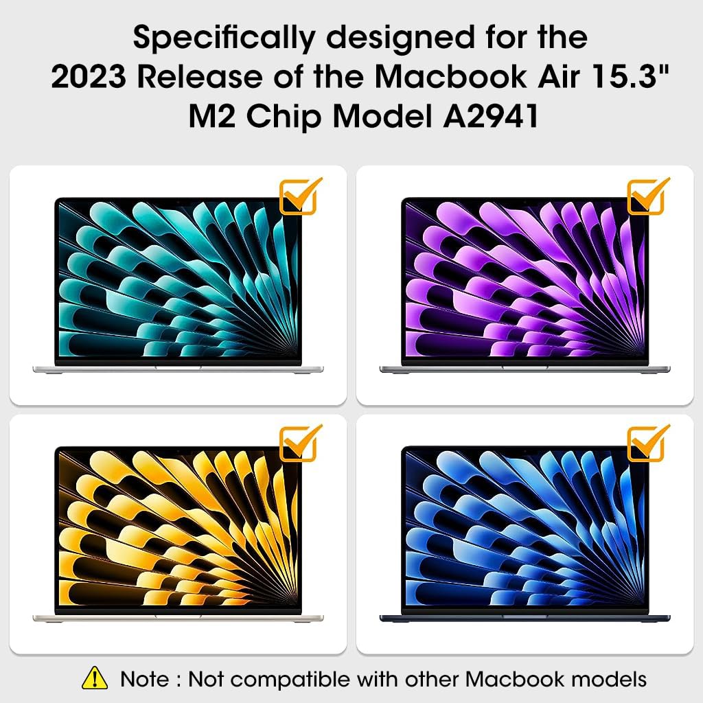 ZORBES Screen Protector for 2023 MacBook Air 15 Inch with PET HD Anti Glare Eye Protection