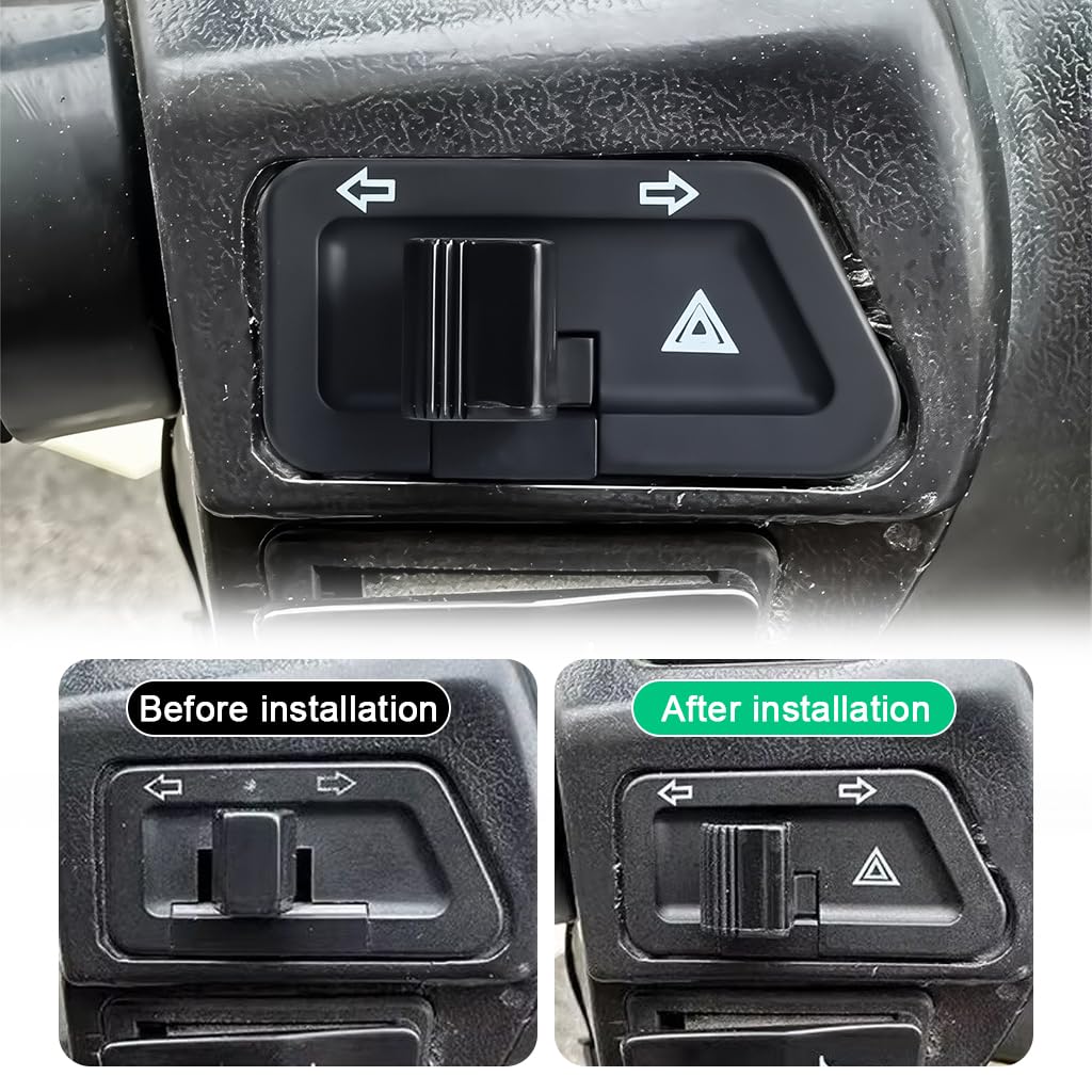 STHIRA Motorcycle Headlight Switch for E Bikes and Scooters with 3 Pin Double Flash Button | Easy Turn Signal Control
