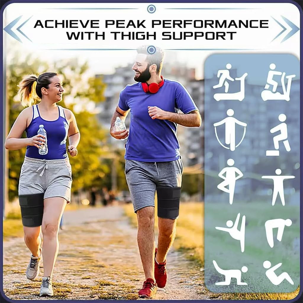 HANNEA Hip Brace for Muscle Recovery and Sciatica Relief featuring Adjustable Compression Wrap