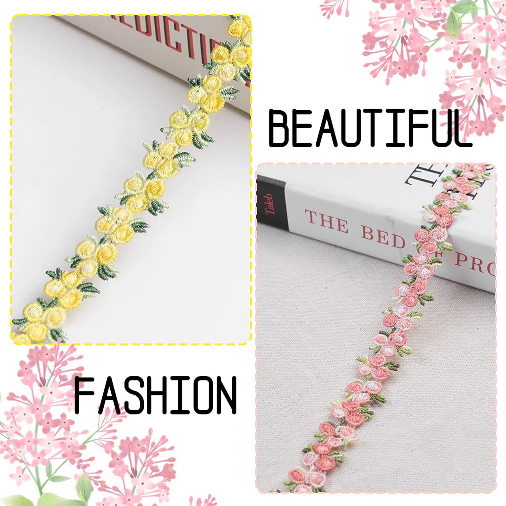 SANNIDHI Bra Straps for Women featuring Embroidered Floral Design 1.8cm Width 2 Pairs